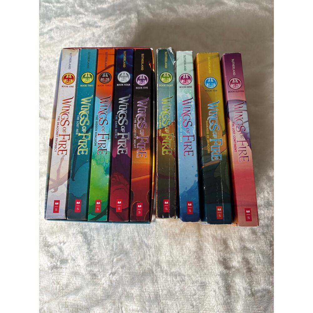 Wings of Fire Boxset, Books 1-5 & 8,9,10,11. books by Tui T. Sutherland. 9 total